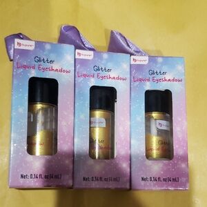 B-Pure Liquid Eyeshadow Glitter Gold .14oz x3 New